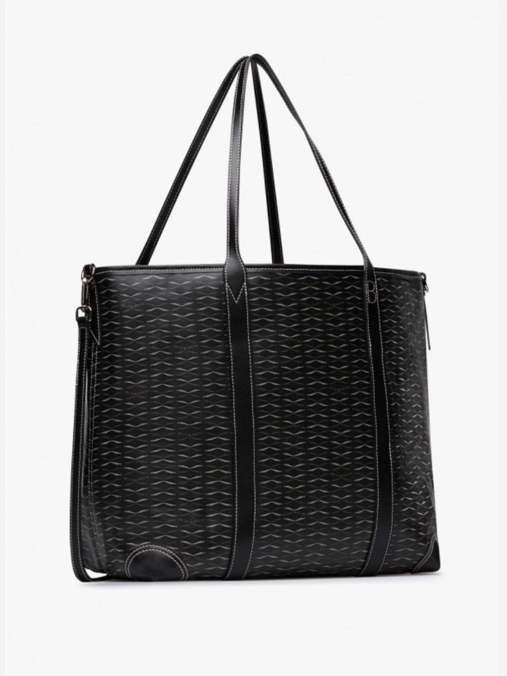 NWT VOILE BLANCHE ROOM 1 LARGE TOTE BAG in BLACK - Picture 2 of 16